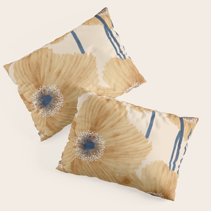 Poppies flowers watercolor Pillow Sham Gallery Image 1