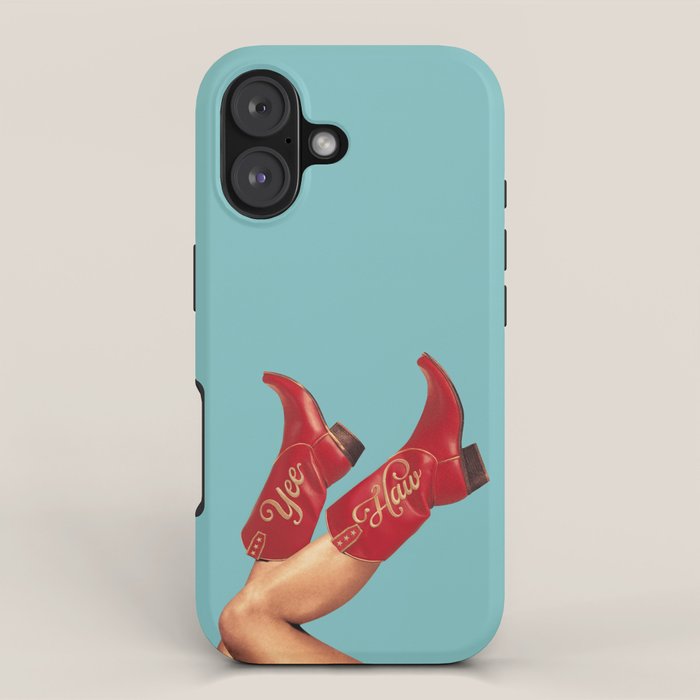 These Boots - Yee haw Cherry Red n Blue iPhone Case Gallery Image 1