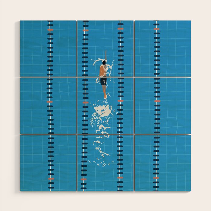 Swimming Zone  Wood Wall Art Gallery Image 1