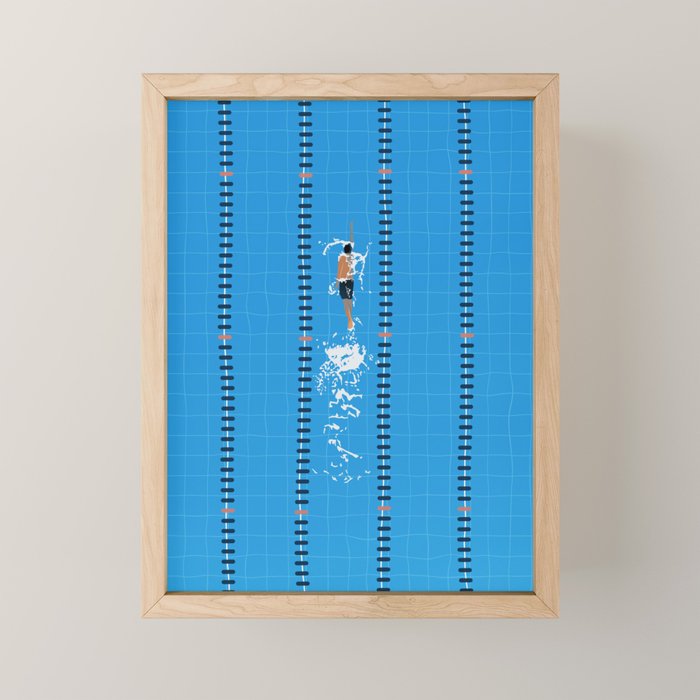 Swimming Zone  Mini Art Print Gallery Image 1