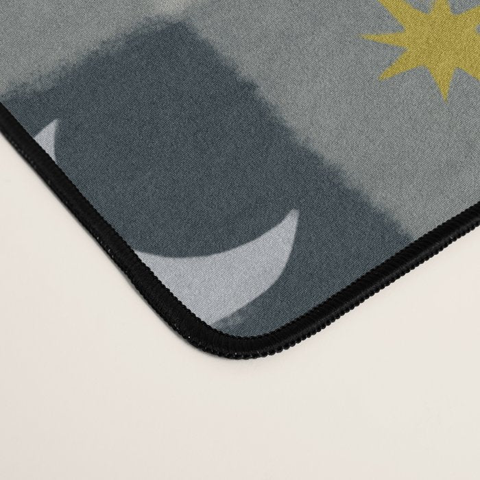 Moon and Stars Gingham Desk Mat Gallery Image 4