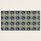 Moon and Stars Gingham Desk Mat Gallery Image 3