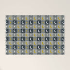 Moon and Stars Gingham Welcome Mat Gallery Image 1