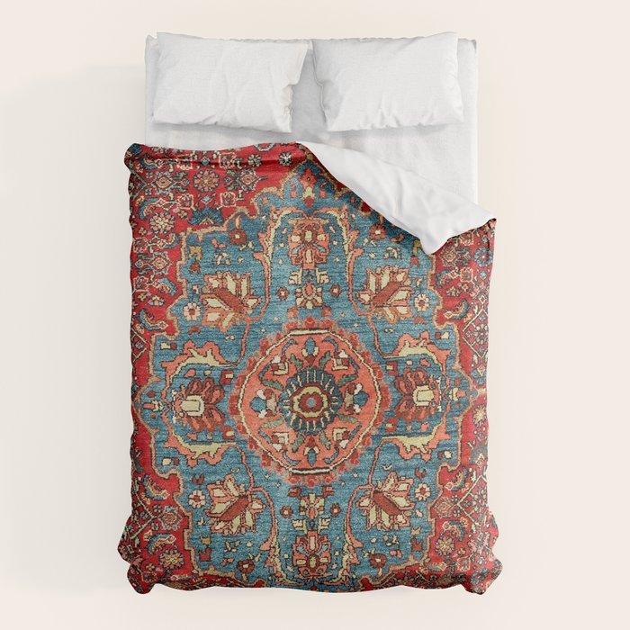 Bidjar Antique Kurdish Northwest Persian Rug Print Duvet Cover Gallery Image 6