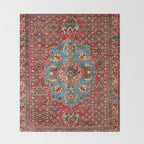 Bidjar Antique Kurdish Northwest Persian Rug Print Throw Blanket Gallery Image 2