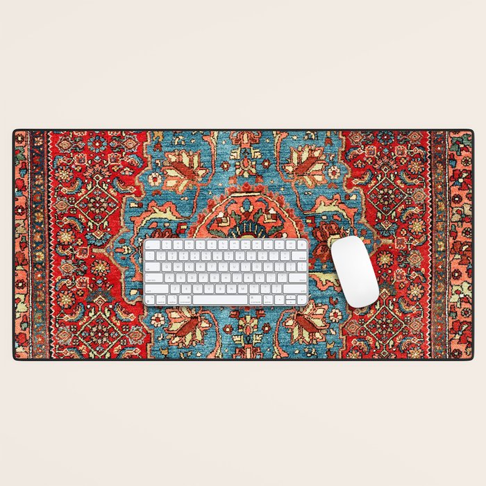 Bidjar Antique Kurdish Northwest Persian Rug Print Desk Mat Gallery Image 1