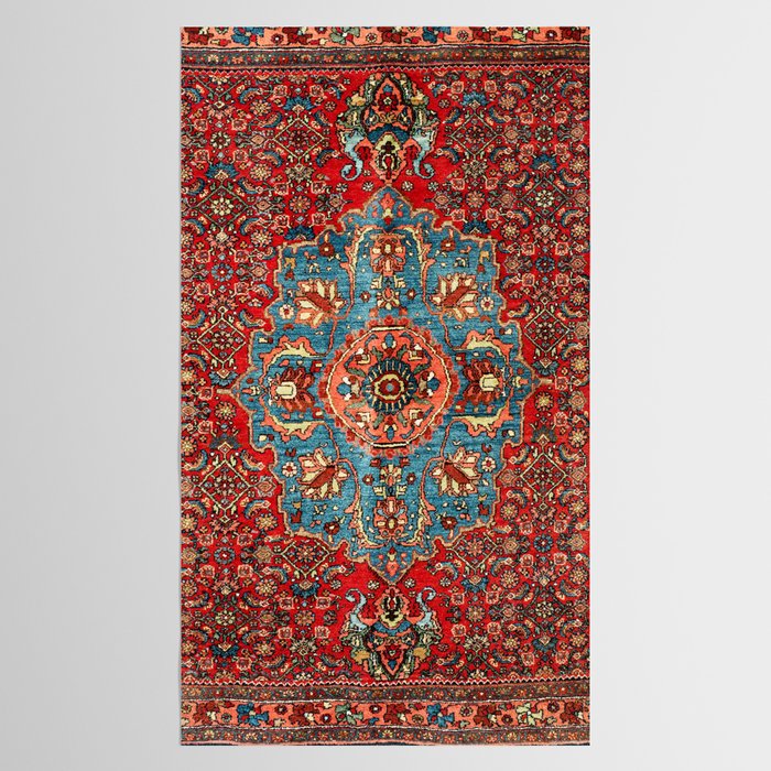 Bidjar Antique Kurdish Northwest Persian Rug Print Tablecloth Gallery Image 2