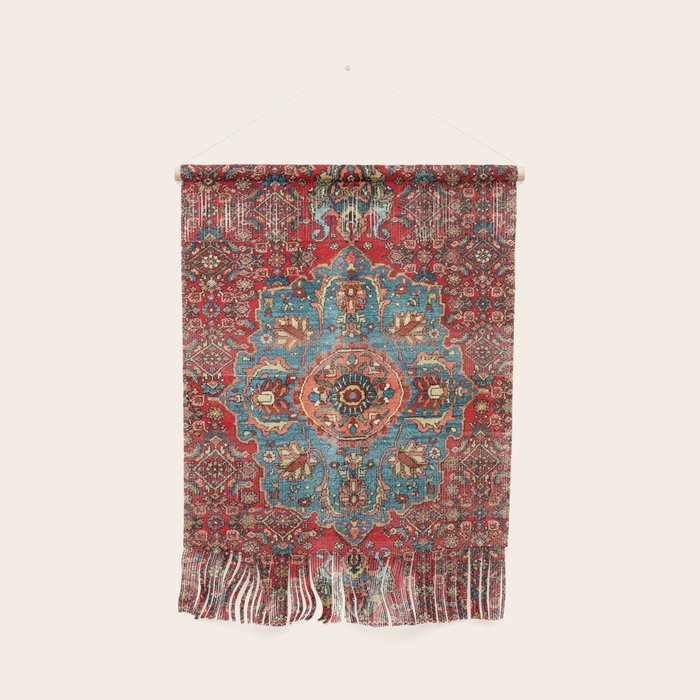 Bidjar Antique Kurdish Northwest Persian Rug Print Wall Hanging Gallery Image 1