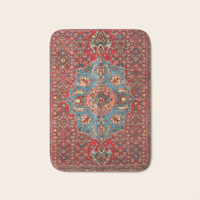 Bidjar Antique Kurdish Northwest Persian Rug Print Bath Mat Gallery Image 1
