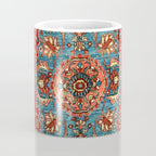 Bidjar Antique Kurdish Northwest Persian Rug Print Coffee Mug Gallery Image 4