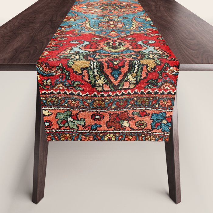 Bidjar Antique Kurdish Northwest Persian Rug Print Table Runner Gallery Image 1