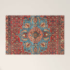 Bidjar Antique Kurdish Northwest Persian Rug Print Welcome Mat Gallery Image 1