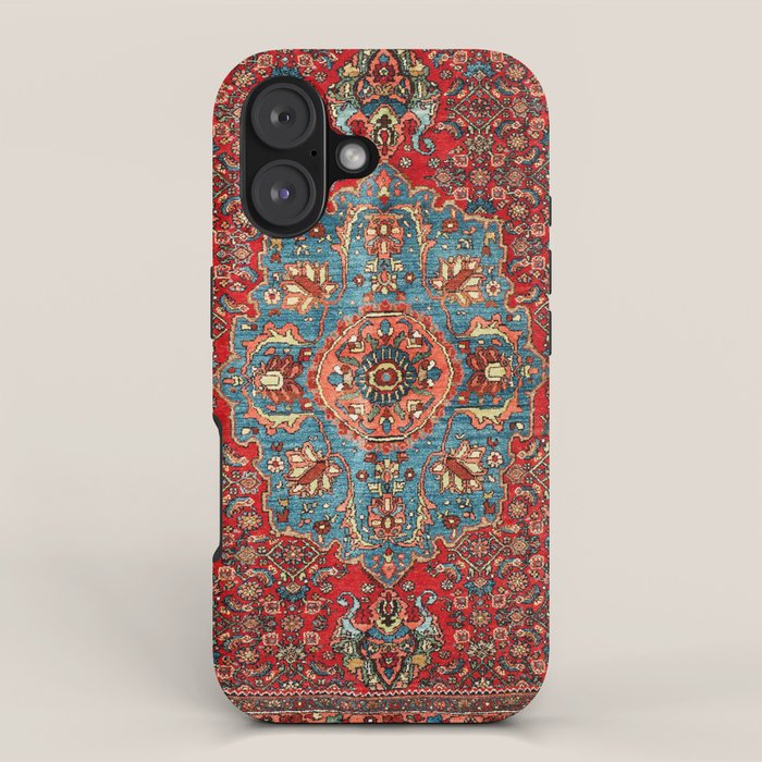 Bidjar Antique Kurdish Northwest Persian Rug Print iPhone Case Gallery Image 1