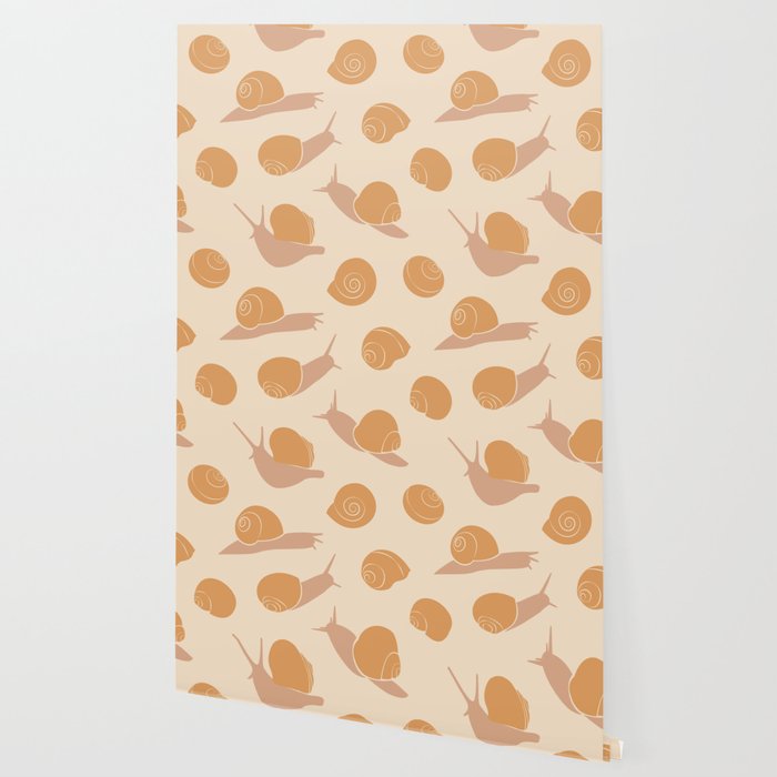 Retro Snail Pattern Wallpaper Gallery Image 2