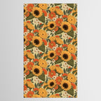 Sunflowers - Tranquill Green Tablecloth Gallery Image 2