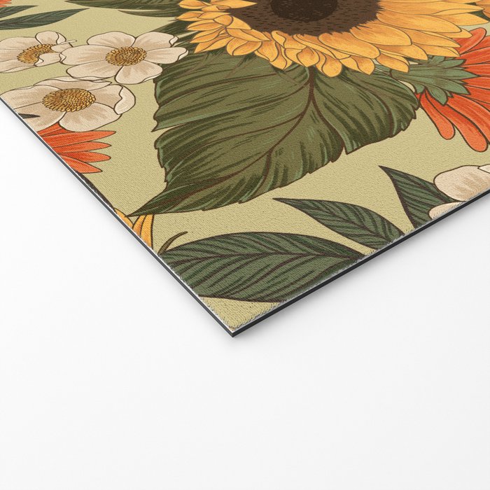 Sunflowers - Tranquill Green Welcome Mat Gallery Image 2