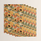 Sunflowers - Tranquill Green Wrapping Paper Gallery Image 3