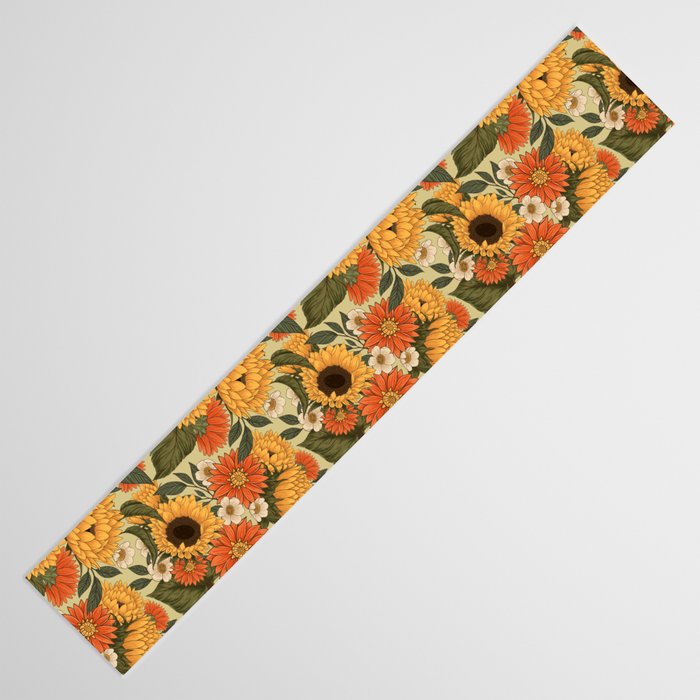 Sunflowers - Tranquill Green Table Runner Gallery Image 3