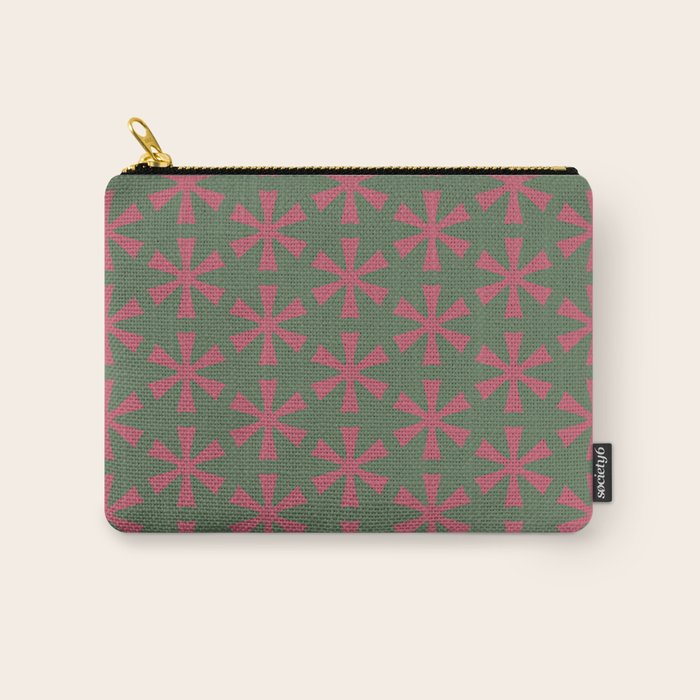 Mid Century Modern Asterisk Pattern Carry All Pouch Gallery Image 1