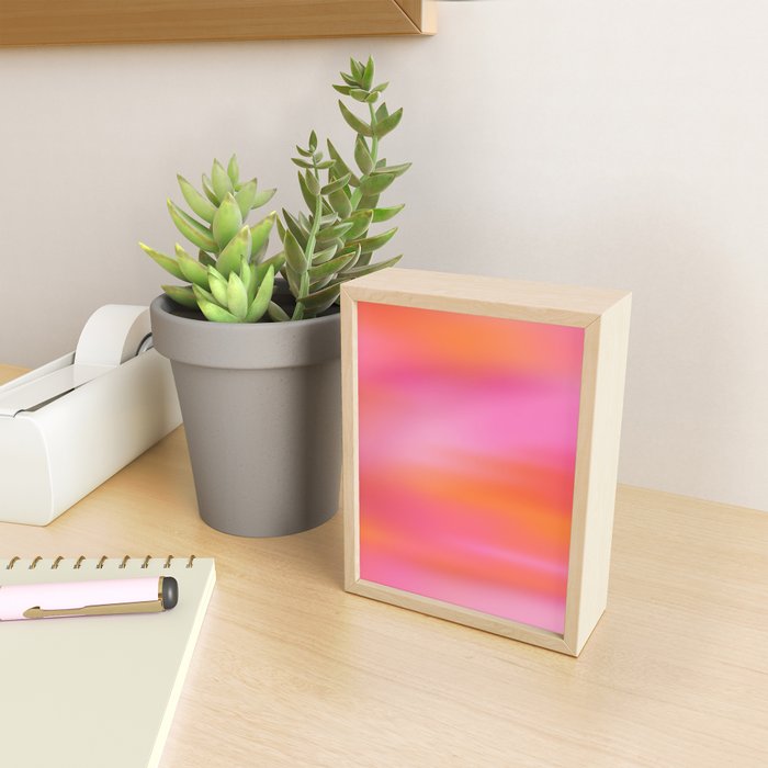 Pink and. Orange gradient colours inspiration Mini Art Print Gallery Image 2