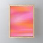Pink and. Orange gradient colours inspiration Mini Art Print Gallery Image 1