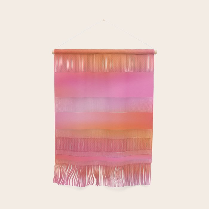 Pink and. Orange gradient colours inspiration Wall Hanging Gallery Image 1