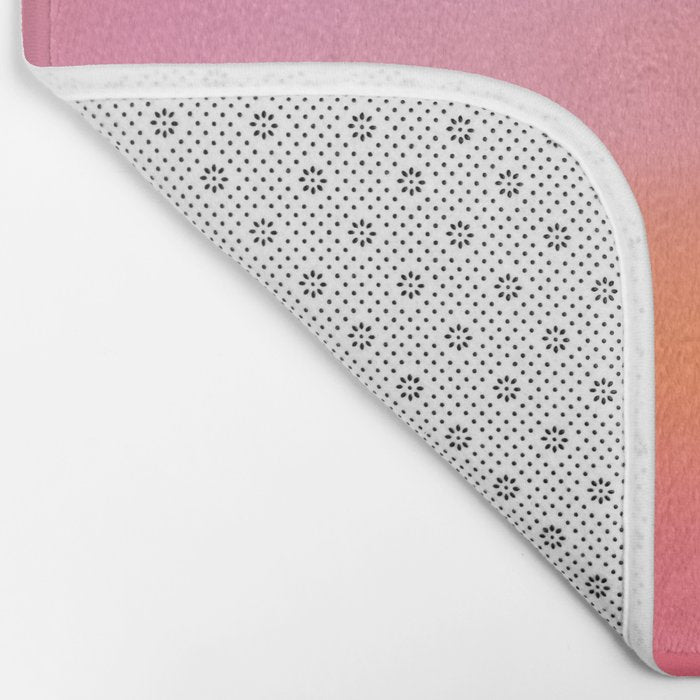 Pink and. Orange gradient colours inspiration Bath Mat Gallery Image 2