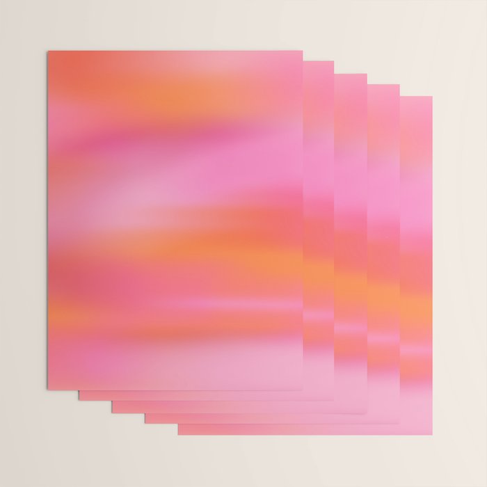 Pink and. Orange gradient colours inspiration Wrapping Paper Gallery Image 3