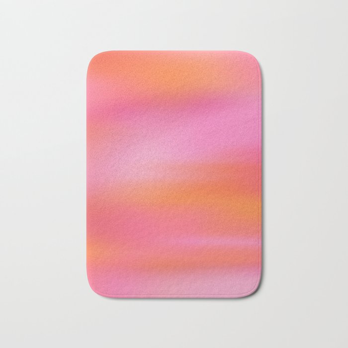 Pink and. Orange gradient colours inspiration Bath Mat Gallery Image 1