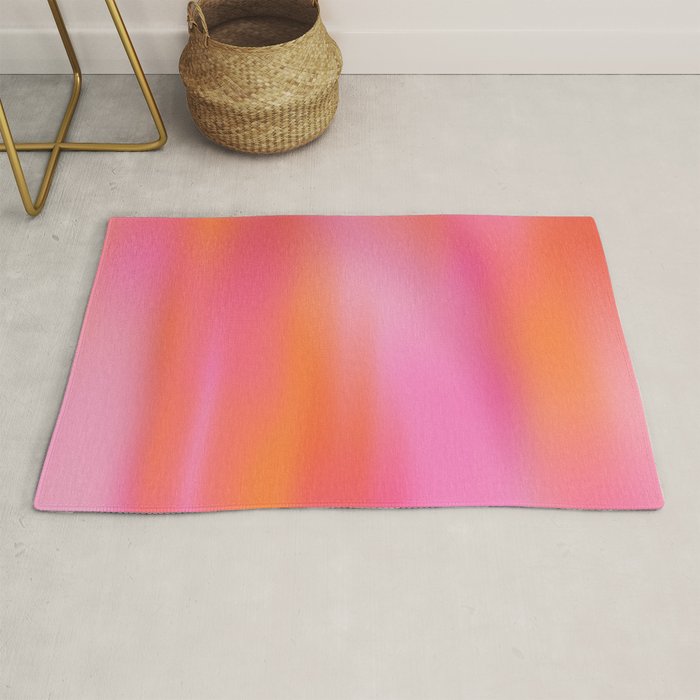 Pink and. Orange gradient colours inspiration Rug Gallery Image 1