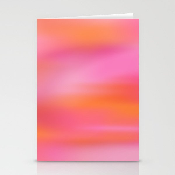 Pink and. Orange gradient colours inspiration Stationery Card Gallery Image 1