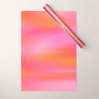 Pink and. Orange gradient colours inspiration Wrapping Paper Gallery Image 1