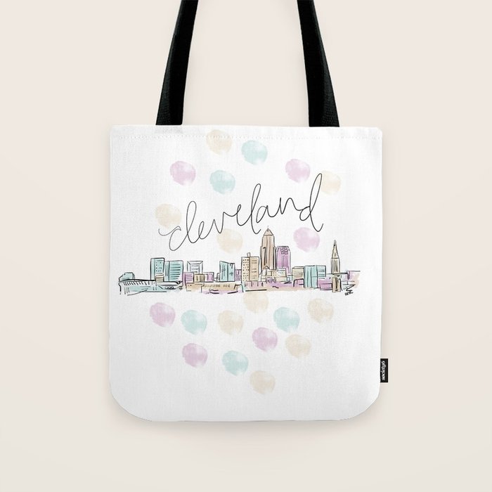 Cleveland Skyline RER Tote Bag Gallery Image 1