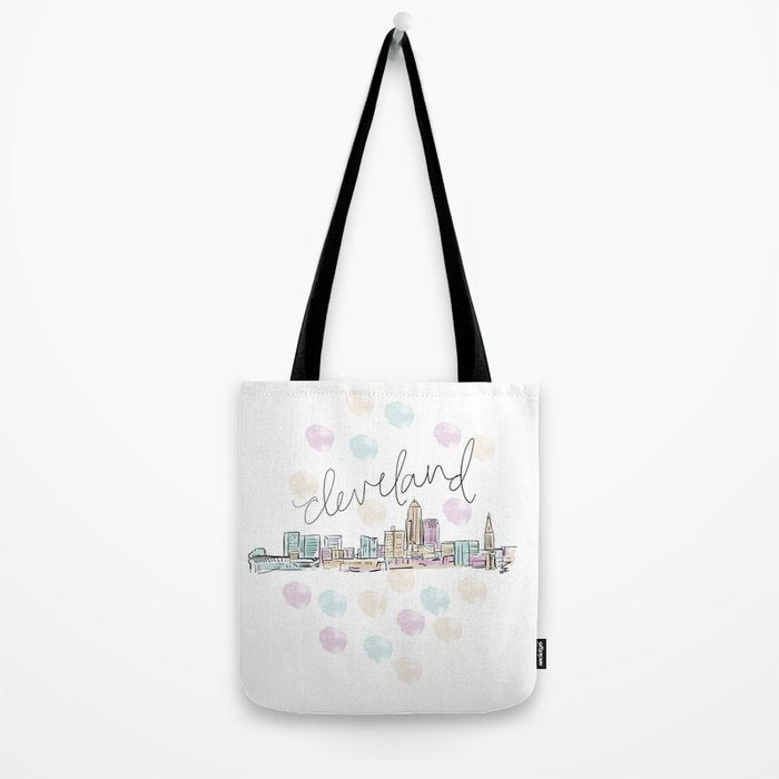 Cleveland Skyline RER Tote Bag Gallery Image 2