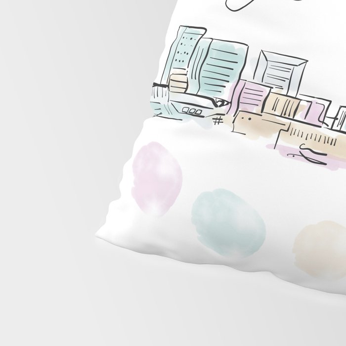 Cleveland Skyline RER Pillow Sham Gallery Image 4