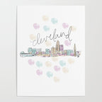 Cleveland Skyline RER Poster Gallery Image 4