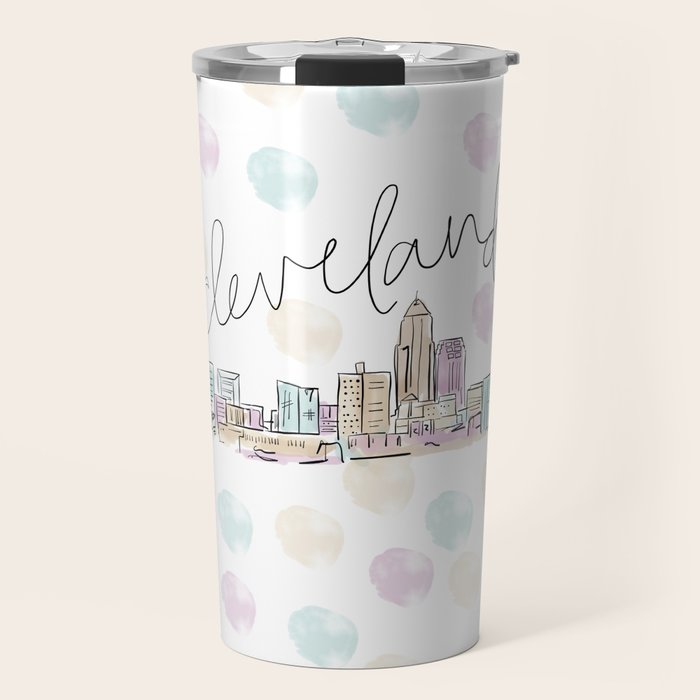 Cleveland Skyline RER Travel Mug Gallery Image 1