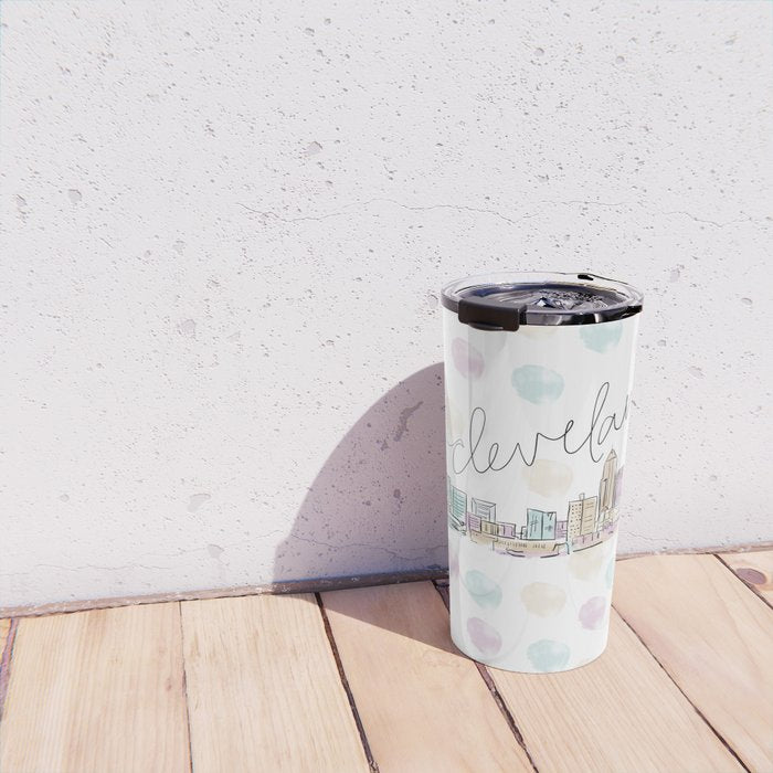 Cleveland Skyline RER Travel Mug Gallery Image 4