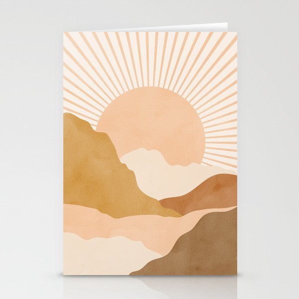 Warm Color Hills Stationery Card Gallery Image 2