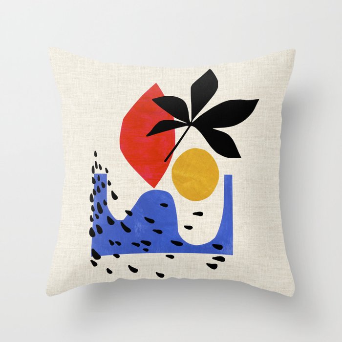 Ocean Wind Throw Pillow Gallery Image 1