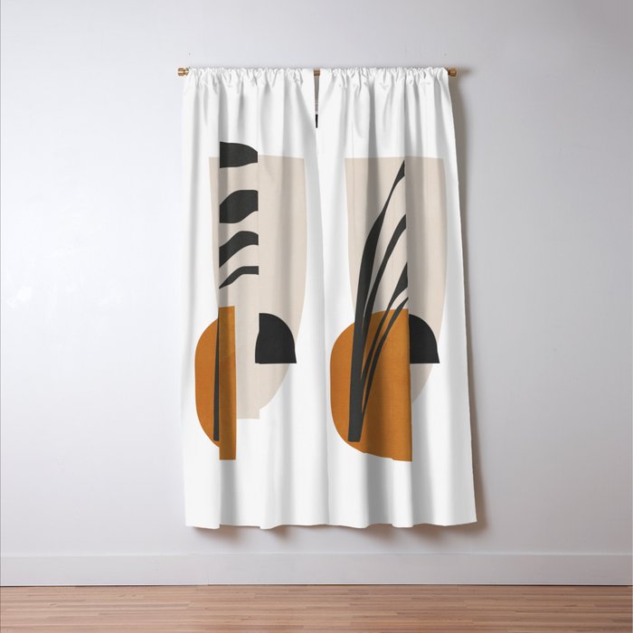 Abstract Shapes 3 Window Curtain Gallery Image 3