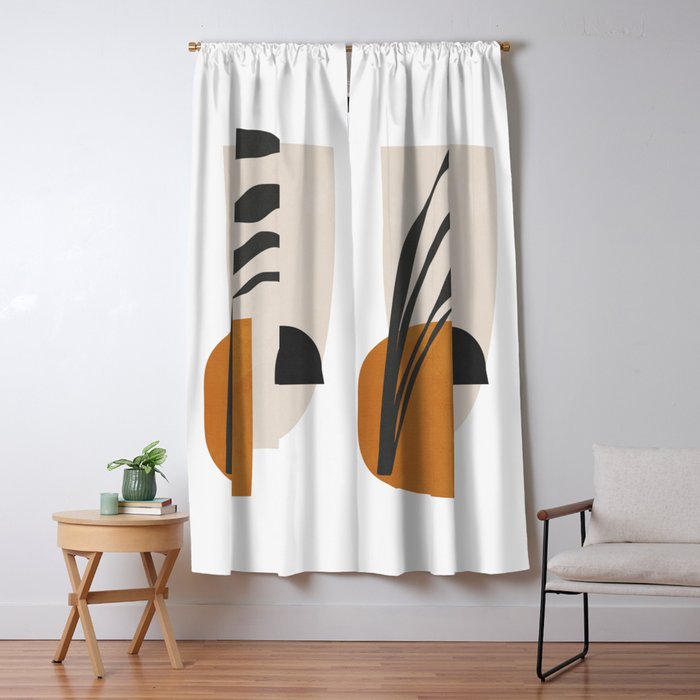Abstract Shapes 3 Window Curtain Gallery Image 5