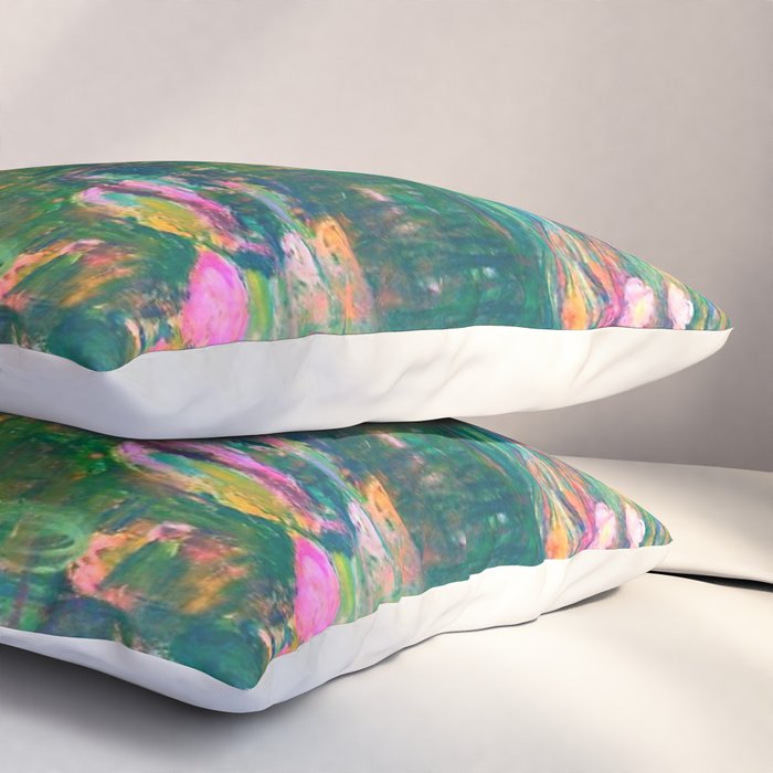 Claude Monet Water Lilies, Monet Nymphéas Pillow Sham Gallery Image 3