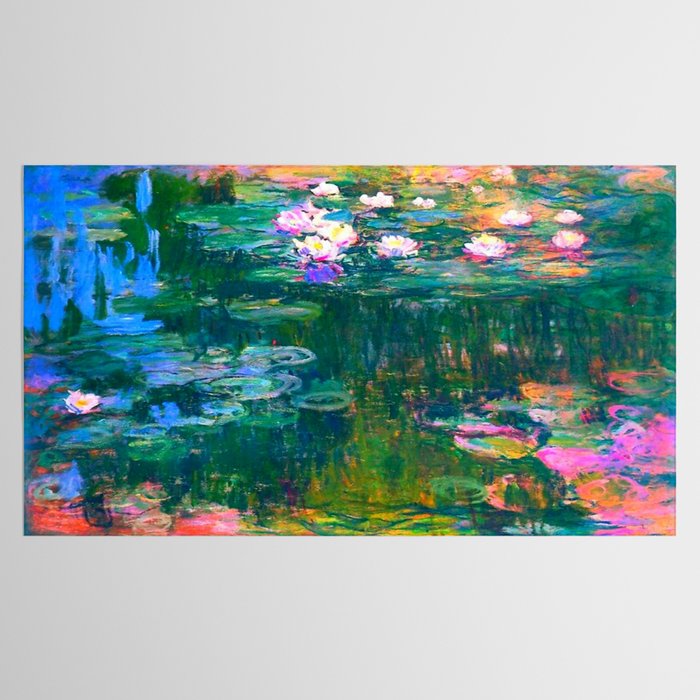 Claude Monet Water Lilies, Monet Nymphéas Tablecloth Gallery Image 2
