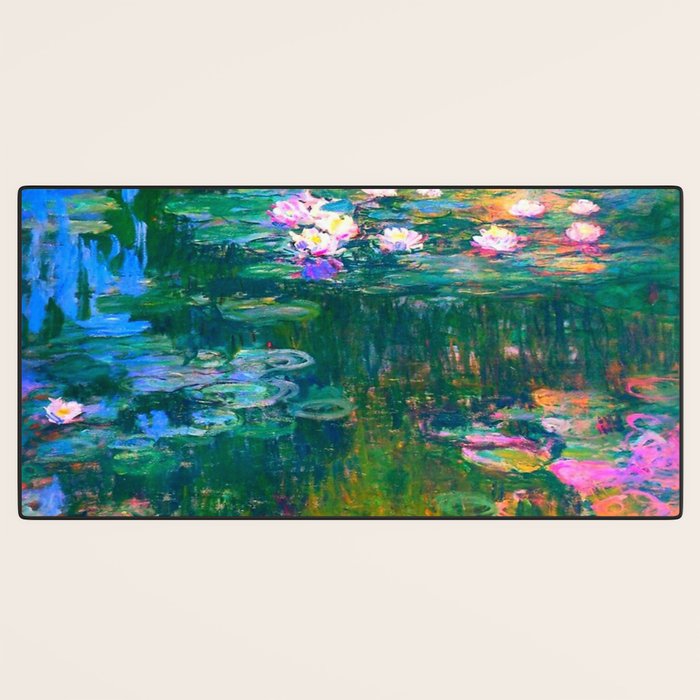 Claude Monet Water Lilies, Monet Nymphéas Desk Mat Gallery Image 3