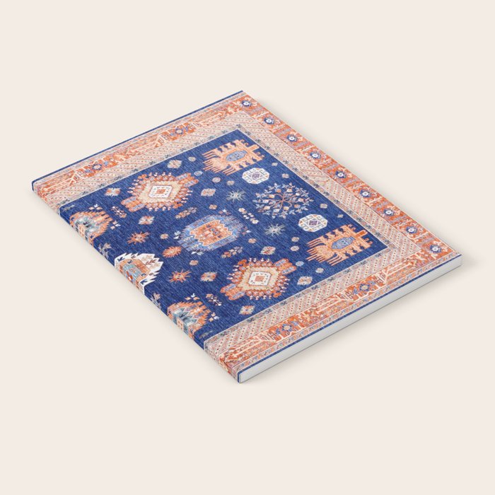Navy Angel Jewels Kazak Rug Notebook Gallery Image 1