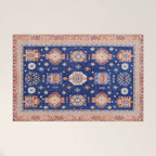 Navy Angel Jewels Kazak Rug Welcome Mat Gallery Image 1