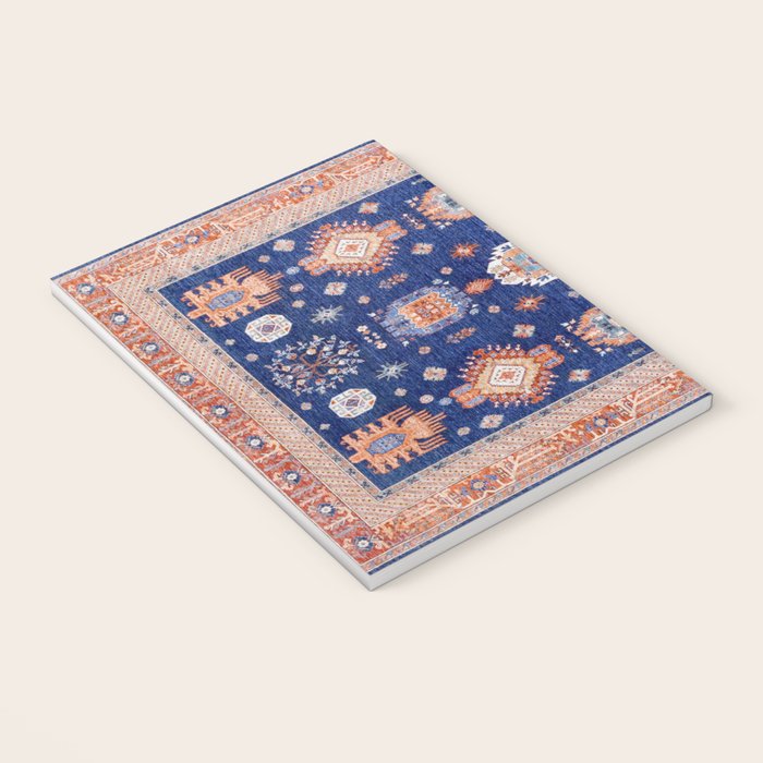 Navy Angel Jewels Kazak Rug Notebook Gallery Image 3