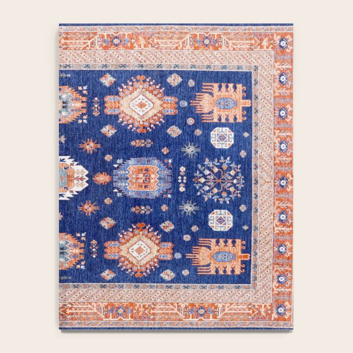 Navy Angel Jewels Kazak Rug Notebook Gallery Image 4