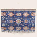 Navy Angel Jewels Kazak Rug Wall Hanging Gallery Image 1